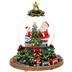 Музыкальный снежный шар Christmas Express 18 см, с движением, на батарейках Sigro фото 1