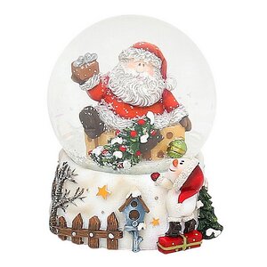 Снежный шар Санта Клаус с Подарками 8 см Sigro фото 1