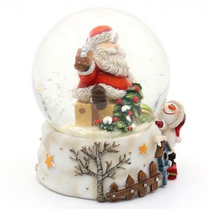 Снежный шар Санта Клаус с Подарками 8 см Sigro фото 2