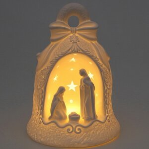 Декоративный светильник Рождественский Вертеп - Святая Ночь 22 см, теплые белые LED лампы, на батарейках Sigro фото 6