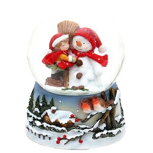 Снежный шар Малыш Френсис со снеговиком Биллом 9*7 см