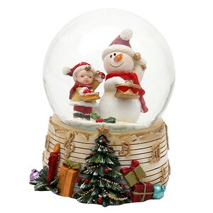 Снежный шар Рождественские музыканты - Дружный Ансамбль 9 см Sigro фото 1