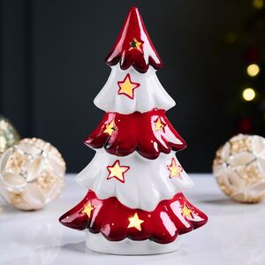 Декоративная светящаяся елочка Грейти 20 см, теплые белые LED лампы, на батарейках