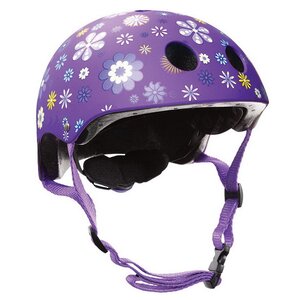 Детский шлем Globber - Цветы XXS/XS, 48-51 см, фиолетовый