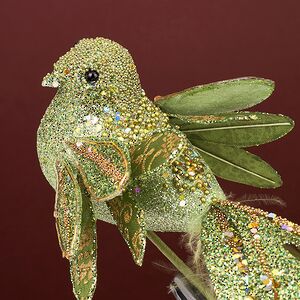 Елочная игрушка Птичка Toller - Porcorum 20 см, клипса Winter Deco фото 2