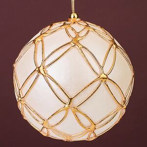 Винтажный елочный шар Mogliano - Veneto 10 см