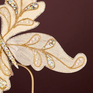 Елочная игрушка Бабочка Taormina 28 см, клипса Winter Deco фото 3