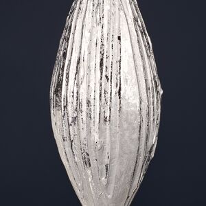 Винтажная игрушка Сосулька Gualdo - Tadino 15 см платиновая Winter Deco фото 3