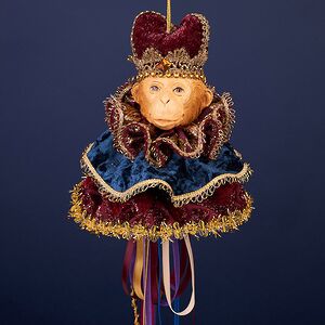 Винтажная елочная игрушка Обезьянка Стэнвелл 23 см Winter Deco фото 1