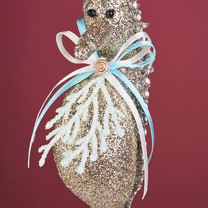 Елочная игрушка Морской Конек Stroud 25 см Winter Deco фото 5