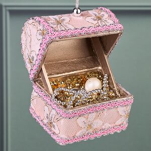 Елочная игрушка Сундук Принцессы Каролины: Monarque 9 см