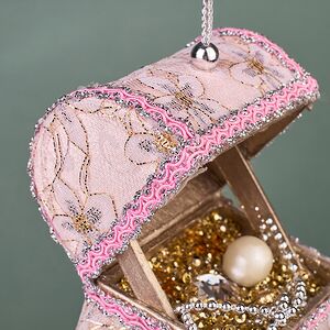 Елочная игрушка Сундук Принцессы Каролины: Monarque 9 см Winter Deco фото 2