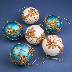 Набор елочных шаров Castagneto - Carducci 8 см, 6 шт