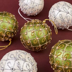 Набор елочных шаров Pontecagnano - Fayano 8 см, 6 шт Winter Deco фото 2