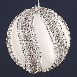 Елочный шар Petralia - Soprano серебряный 10 см