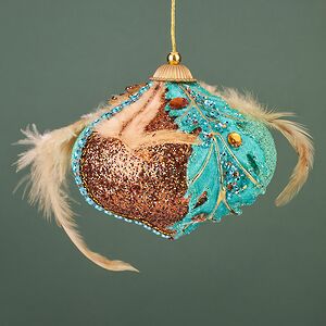 Винтажная елочная игрушка Луковка Bernate-Ticino 11 см Winter Deco фото 4