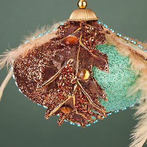 Винтажная елочная игрушка Луковка Bernate-Ticino 11 см Winter Deco фото 7