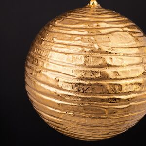 Елочный шар Nava Redonda - Золотая Дымка 13 см Winter Deco фото 2