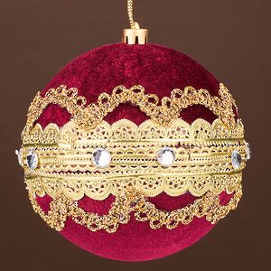 Винтажный елочный шар Villar Perosa - Лакшери 10 см