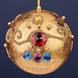 Винтажный елочный шар Balangero - Восточное Сияние 10 см