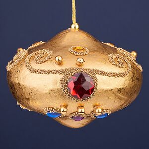 Елочная игрушка Луковка Барокко - Balangero 12 см