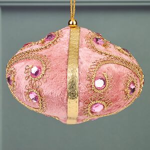 Винтажная елочная игрушка Луковка Bernate - Ticino 11 см розовая Winter Deco фото 4