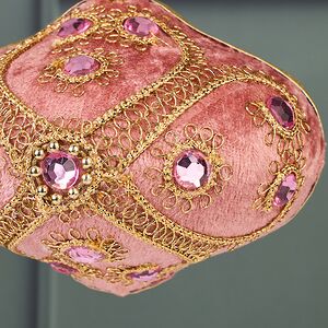 Винтажная елочная игрушка Луковка Bernate - Ticino 11 см розовая Winter Deco фото 2