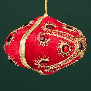 Винтажная елочная игрушка Луковка Bernate - Ticino 11 см красная Winter Deco фото 4