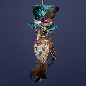 Елочная игрушка Филин Аланш: Magic Masquerade 33 см Winter Deco фото 7