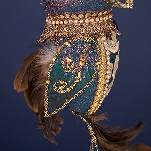 Елочная игрушка Филин Аланш: Magic Masquerade 33 см Winter Deco фото 6