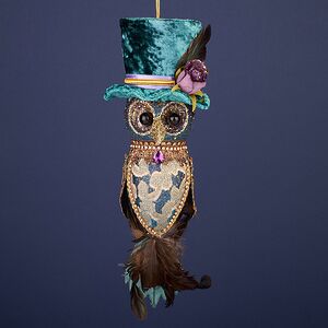 Елочная игрушка Филин Аланш: Magic Masquerade 33 см Winter Deco фото 2