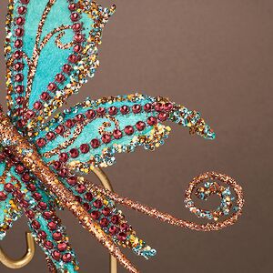 Елочная игрушка Бабочка Verona 30 см, клипса Winter Deco фото 5