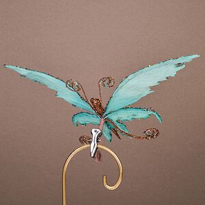 Елочная игрушка Бабочка Verona 30 см, клипса Winter Deco фото 6