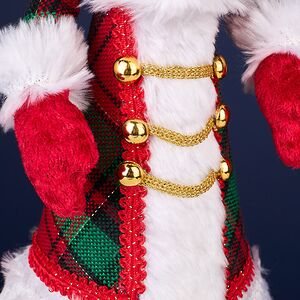 Елочная игрушка Кошка Рисби в костюме Снегурочки 29 см Winter Deco фото 4