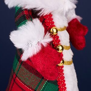 Елочная игрушка Кошка Рисби в костюме Снегурочки 29 см Winter Deco фото 7