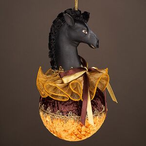 Елочная игрушка Конь Орион: Horse Ball 20 см Winter Deco фото 3