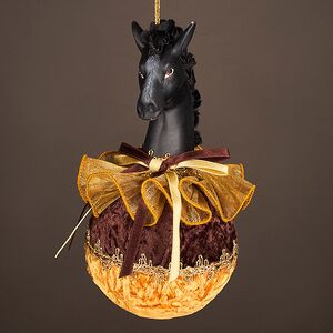 Елочная игрушка Конь Орион: Horse Ball 20 см Winter Deco фото 5