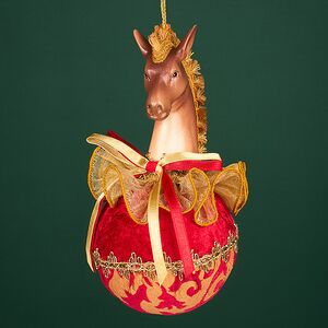 Елочная игрушка Лошадь Ребекка: Horse Ball 20 см Winter Deco фото 4