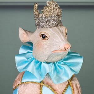Елочная игрушка Крыса Драматург: Eclogae 25 см голубая Winter Deco фото 4