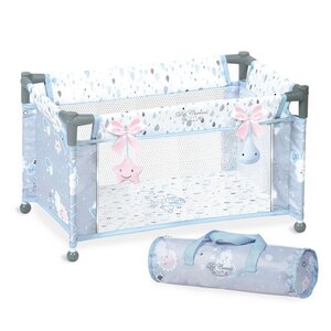 Манеж-кроватка для куклы Мартин 50 см нежно-голубая Decuevas Toys фото 2