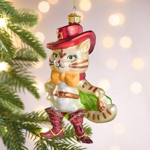 Елочная игрушка Кот в Сапогах 14 см в подарочной коробке, стекло Winter Deco фото 4