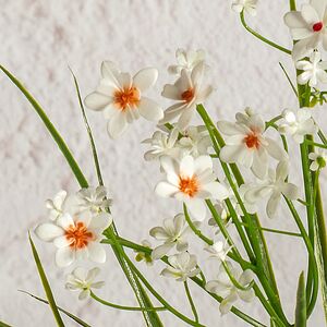 Искусственный цветок в горшке Таллинум 38 см белый Summer Deco фото 6