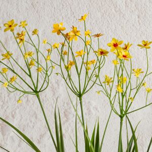 Искусственный цветок в горшке Таллинум 51 см желтый Summer Deco фото 6