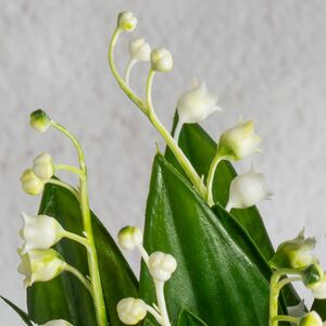 Искусственный цветок в горшке Ландыш - Подарок Весны 23 см Summer Deco фото 6