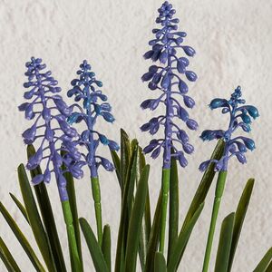 Искусственный цветок в горшке Мускари - Подарок Лета 33 см Summer Deco фото 6