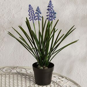 Искусственный цветок в горшке Мускари - Подарок Лета 33 см Summer Deco фото 4