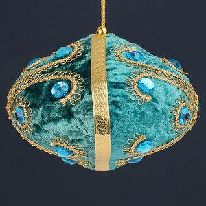 Винтажная елочная игрушка Луковка Bernate - Ticino 11 см изумрудная Winter Deco фото 6