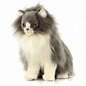 Мягкая игрушка Персидский кот Табби бело-серый 38 см Hansa Creation фото 3