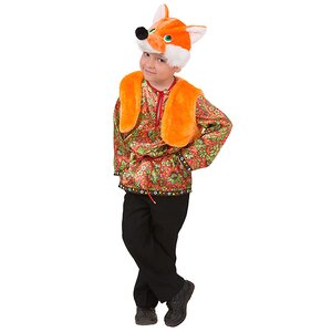 Карнавальный костюм Лисенок Артемка, рост 104 см Батик фото 1