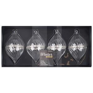 Елочные игрушки-шкатулки Portagioie Elegante 15 см, 3 шт, стекло, уцененные Winter Deco фото 3